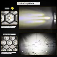 FARÓIS AUXILIARES LED DX SERIES MILHA LED 30W C/DRL AMBAR - Foto 8