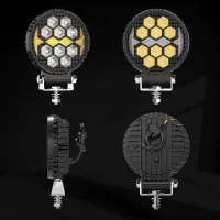 FAROL AUXILIAR LED DX SERIES MILHA LED 30W C/DRL AMBAR - Foto 9