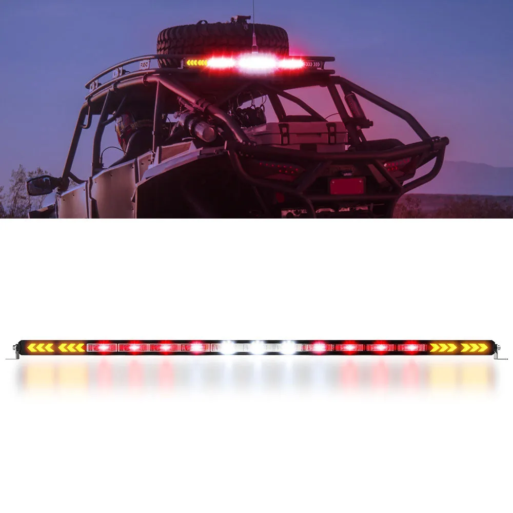 Barra de led traseira para UTV de 80cm  com seta, luz de ré branca, luz de freio vermelha Imagem