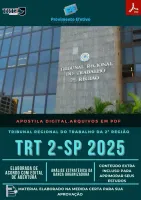 Apostila TRT 2 SP Analista Medicina do Trabalho 2025