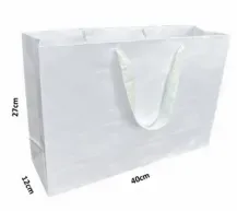 sacolas Branca, Kraft ou Preta 27,0 x 40,0 x 12,0