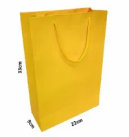 sacolas  Amarelo (foto) 33,0 x 22,0 x 9,0 Imagem