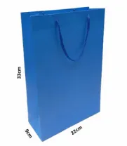 sacolas  Azul marinho, branco, Kraft, Azul royal (foto) 33,0 x 22,0 x 9,0
