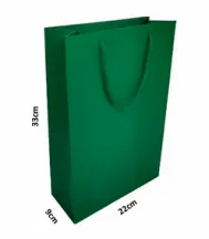 sacolas  Verde (foto) 33,0 x 22,0 x 9,0