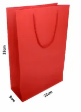 sacolas  Vermelho (foto) 33,0 x 22,0 x 9,0