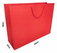 sacolas Azul Marinho (foto), Branco, Kraft, Preto ou Vermelho 40,0 x 54,0 x 16,0 Imagem