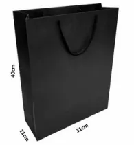 sacolas Preta 40,0 x 31,0 x 11,0
