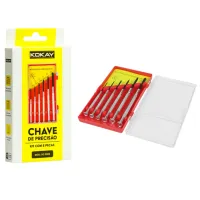 Jogo Mini Chave De Fenda E Fenda Cruzada - Precisão 6 Peças