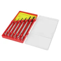 Jogo Mini Chave De Fenda E Fenda Cruzada - Precisão 6 Peças - Foto 4