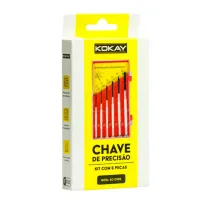 Jogo Mini Chave De Fenda E Fenda Cruzada - Precisão 6 Peças - Foto 5