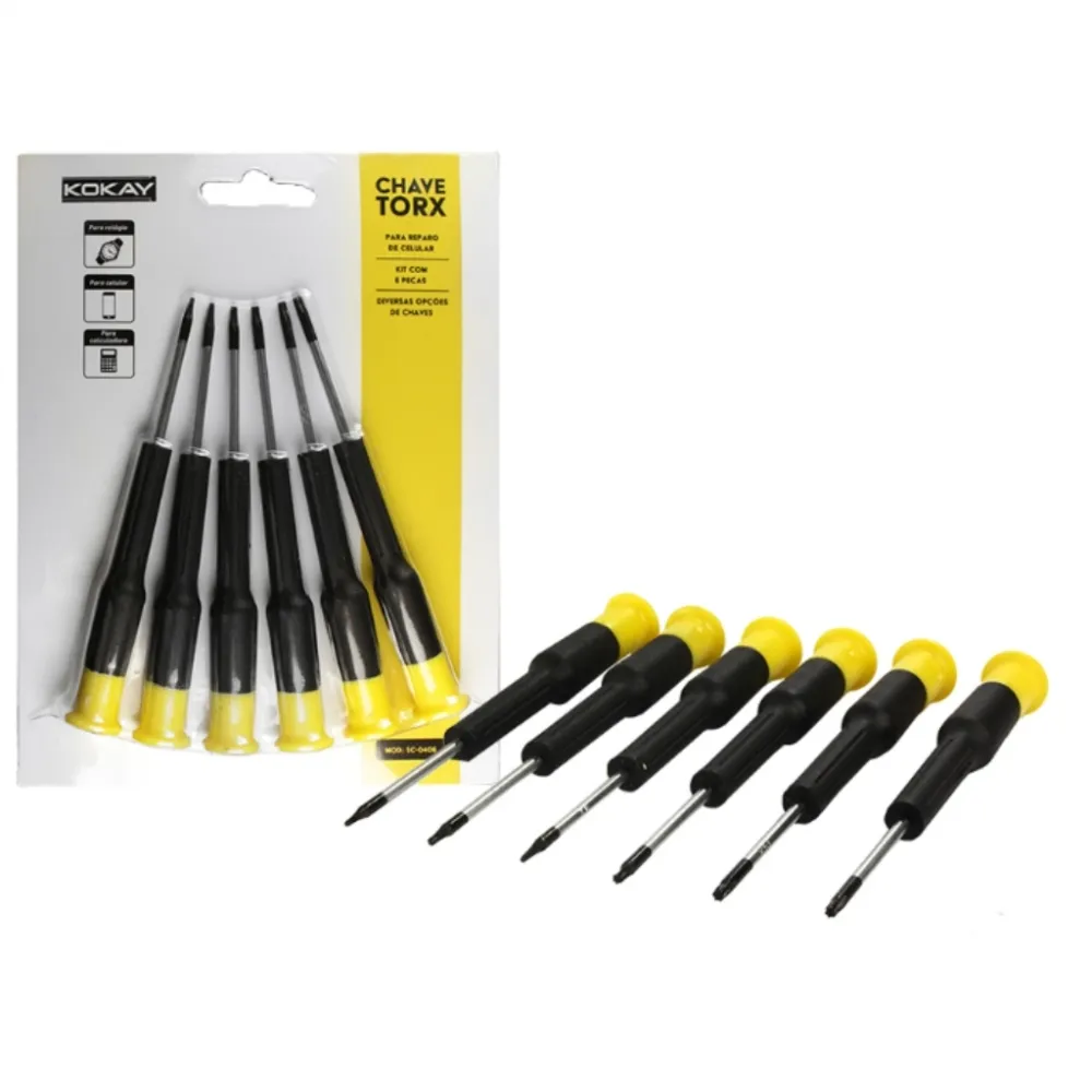 Mini Ferramentas De Precisão Jogo De Chaves Torx 6 Peças Imagem