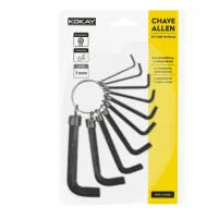 Kit Chave Allen Profissional 10pçs Cromo Vanádio Fostatizado - Foto 5