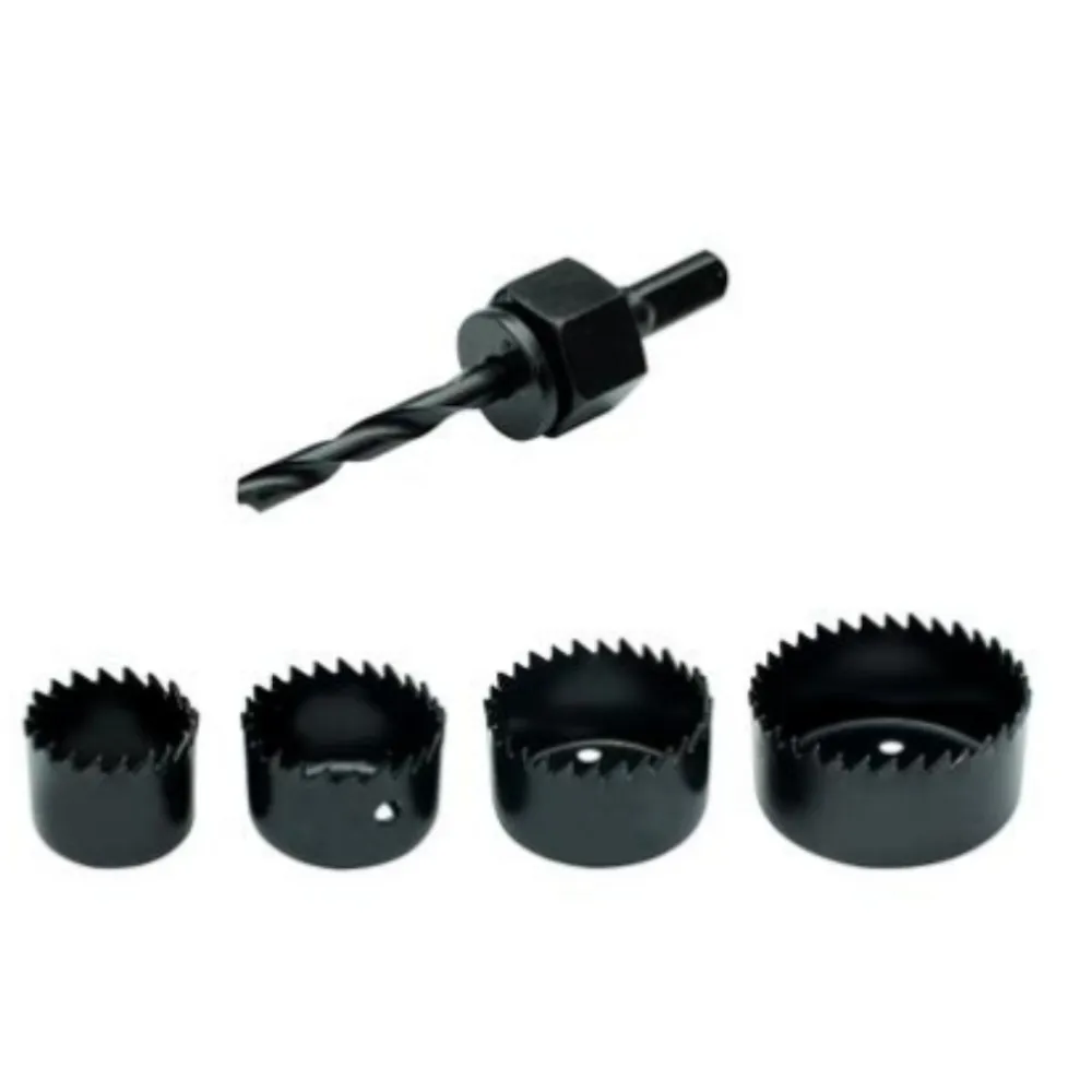 Jogo Serra Copo Kit 5 Peças Para Madeira Gesso Pvc Plástico