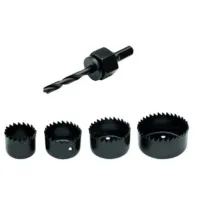 Jogo Serra Copo Kit 5 Peças Para Madeira Gesso Pvc Plástico