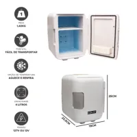 Mini Geladeira Portátil 4L 12v 127v Casa, Carro, Van, Ônibus - Foto 3