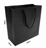 sacolas Preta ou Branca 23,0 x 22,0 x 10,0