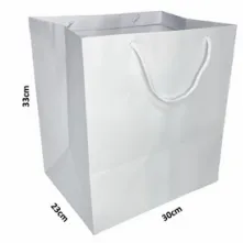 sacolas Branca 33,0 x 30,0 x 23,0 Imagem