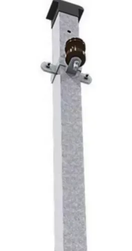 POSTE Padrao ENEL Ferro GALVANIZADO 7,5METROS 90 DAN Quadrado 80x80 Imagem