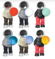 Caixa De Som Astronauta Led Bluetooth Caixinha Fm Decoração - Xtrad - Foto 3