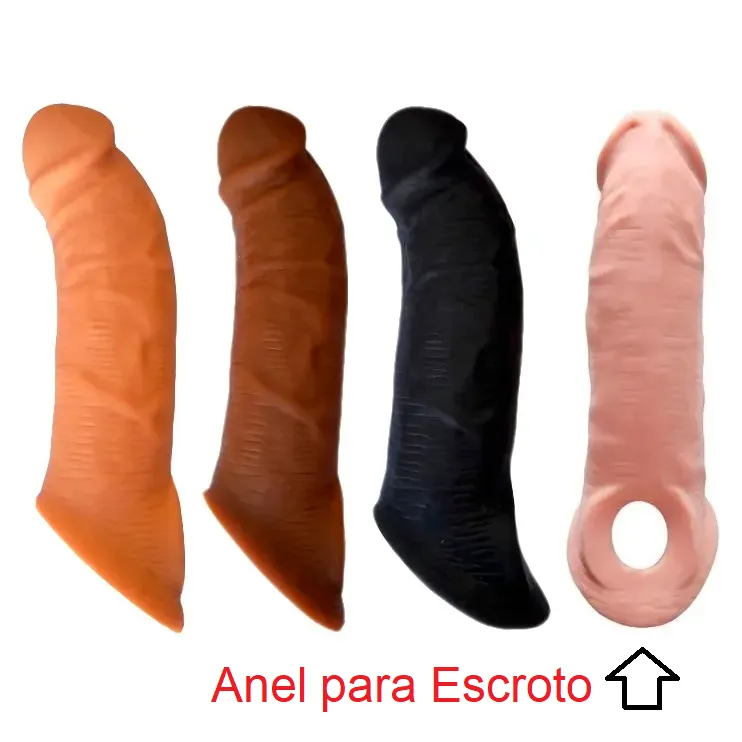 Capa Peniana Cyber com Anel Escroto 20 x 5cm - BC1095