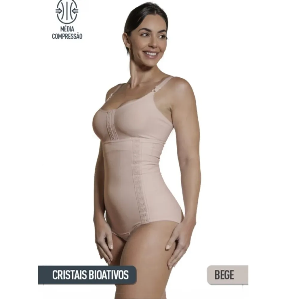 Cinta Abdominal Fechamento lateral c/ Cristais Bioativos