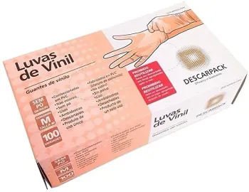 Luva de VINIL SEM PÓ Descarpack
