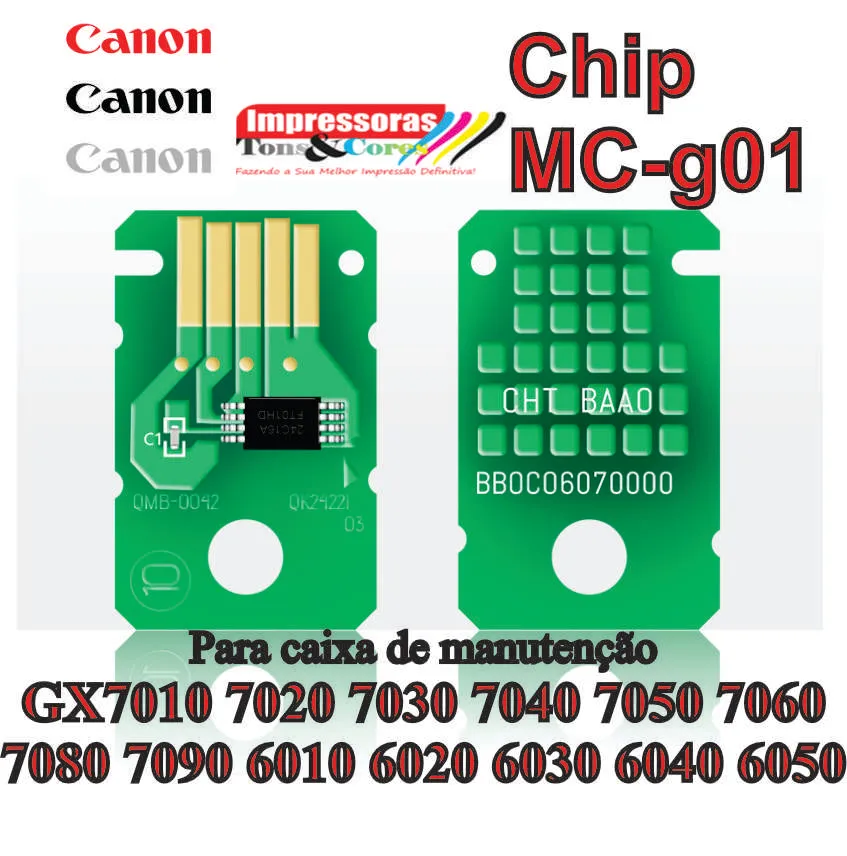 Chip Para Tanque De Manutenção MC-G01 Gx7010 Gx7020 Gx6010 Gx6020 Gx6030 Gx6040