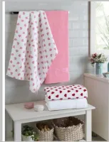 KIT 2PÇ TOALHA DE BANHO  PRISMA  CORAÇAO