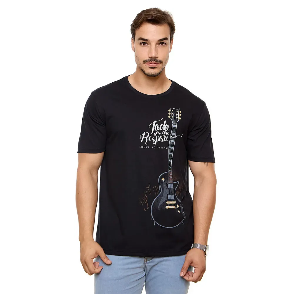 Camiseta Todo Ser Que Respira Louve Ao Senhor Imagem