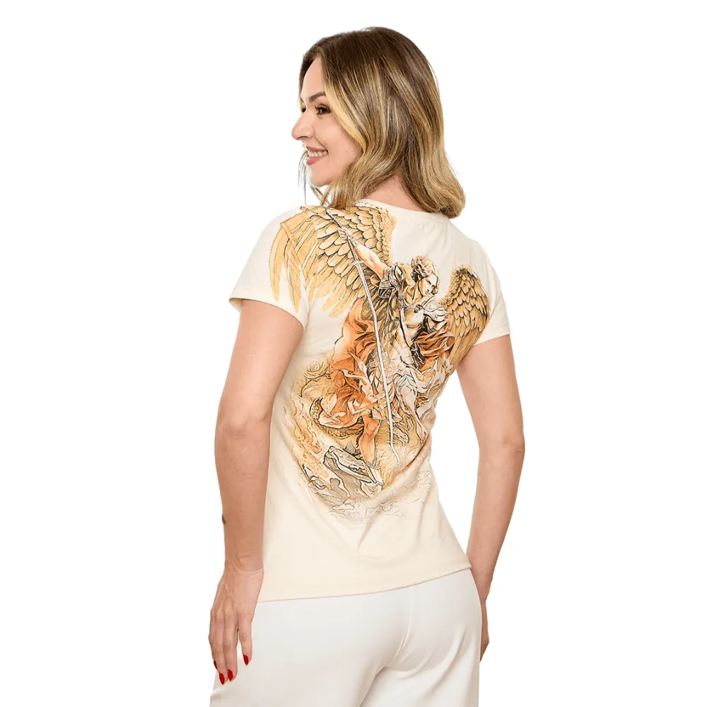 Baby Look São Miguel Arcanjo Offwhite