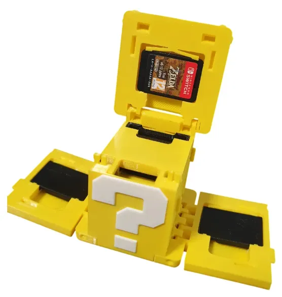 Cubo 3d Mário Dobrável Para Jogos Nintendo Switch 13 Jogos Imagem