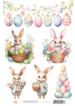 DT-027 - Adesivo Transfer Páscoa- Tam. 21,0x14,8cm