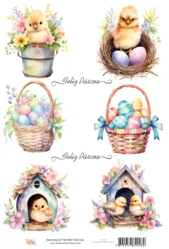 DT-028 - Adesivo Transfer Páscoa- Tam. 21,0x14,8cm