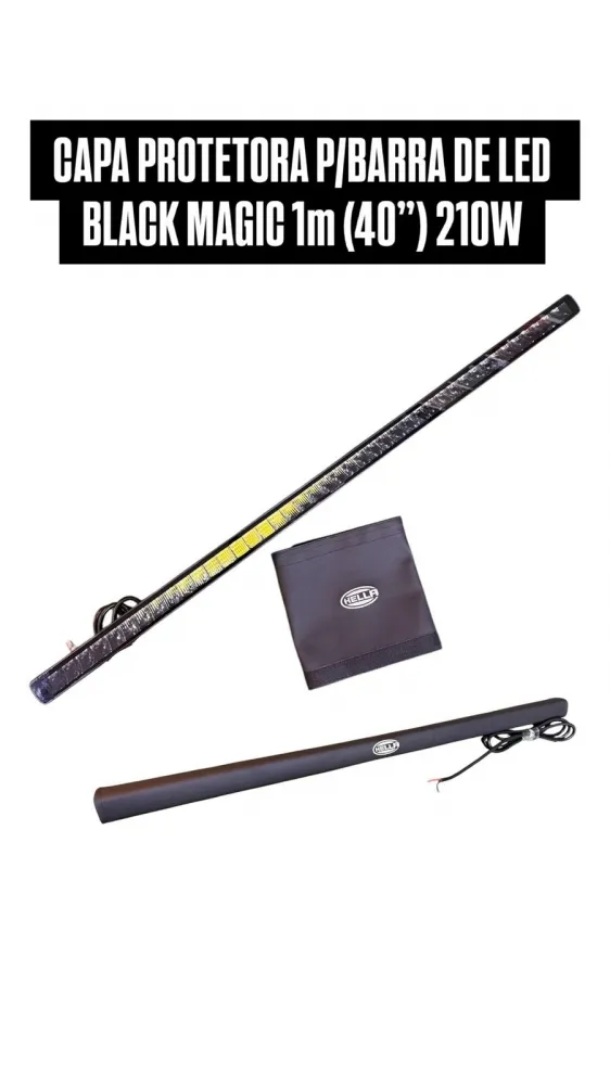 Capa Protetora P Barra De Led Hella Black Magic 210w 1m (40")