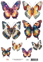 DT-034- Adesivo Transfer Borboletas 3- Tam. 21,0x14,8cm