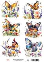 DT-032- Adesivo Transfer Borboletas- Tam. 21,0x14,8cm