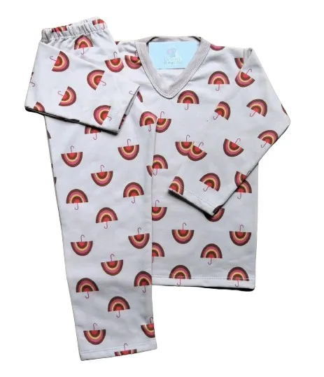 Pijama Flanelado Infantil Tamanho 10 Feminino 
