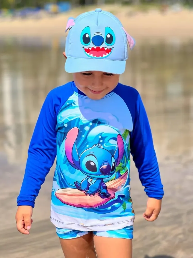 Kit Praia - Stitch Menino  Imagem