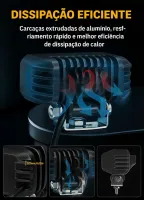 PAR SPOTS LED BLACK 60W OFFROAD 4,6