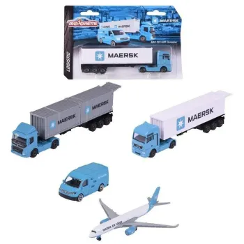 Majorette Pack 4 veículos Maersk  1.64