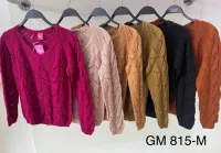 Blusa tricot rendada decote v  GM 815 Tam M - Foto 2