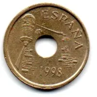 Espanha - 1998 - 25 Pesetas - Comemorativa - Ceuta - Foto 2