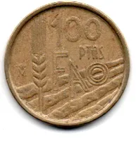 Espanha - 1995 - 100 Pesetas - Comemorativa - FAO