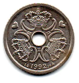 Dinamarca - 1992 - 1 Krone