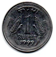 Índia - 1999 - 1 Rupee