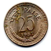 Índia - 1987 - 25 Paise