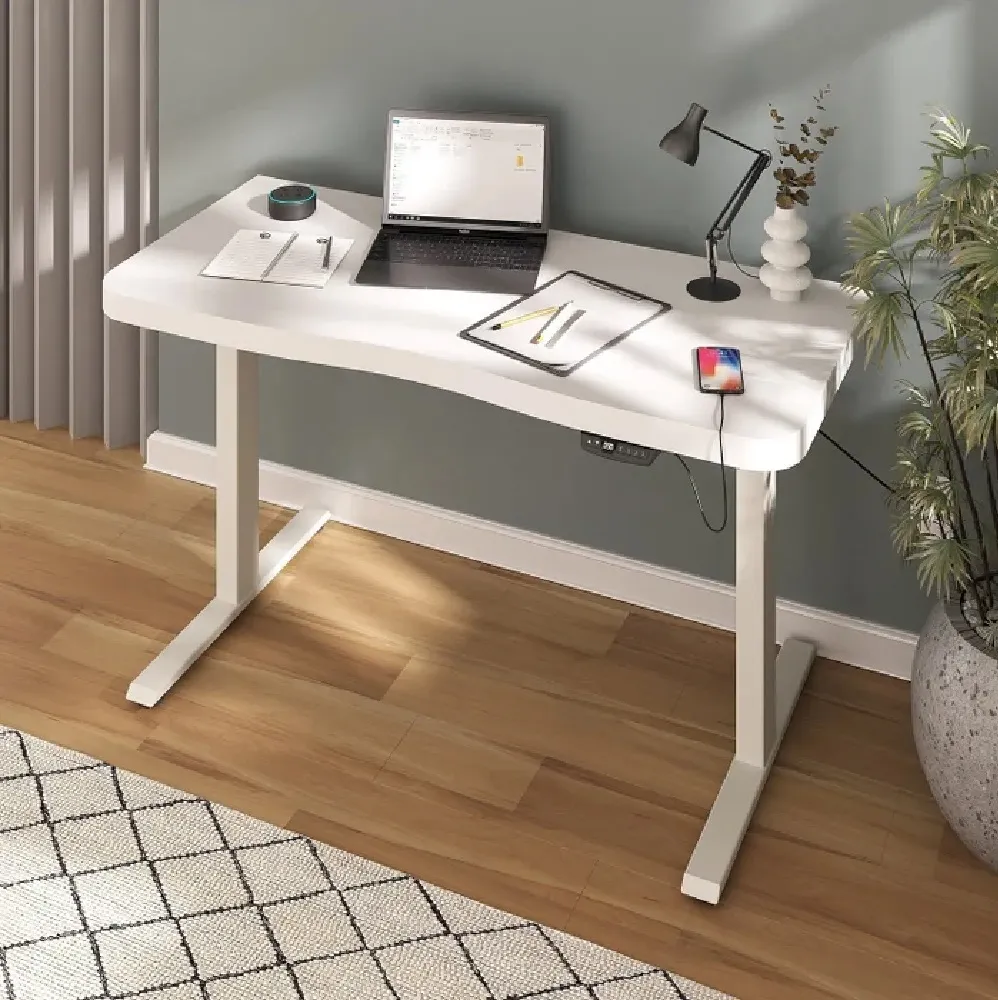 Mesa Ergonômica 1350 com Regulagem de Altura Elétrica com Entrada Usb em Tamburato 50mm Premium