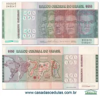 C150 - 500 Cruzeiros (5 Raças) - Sob/Fe