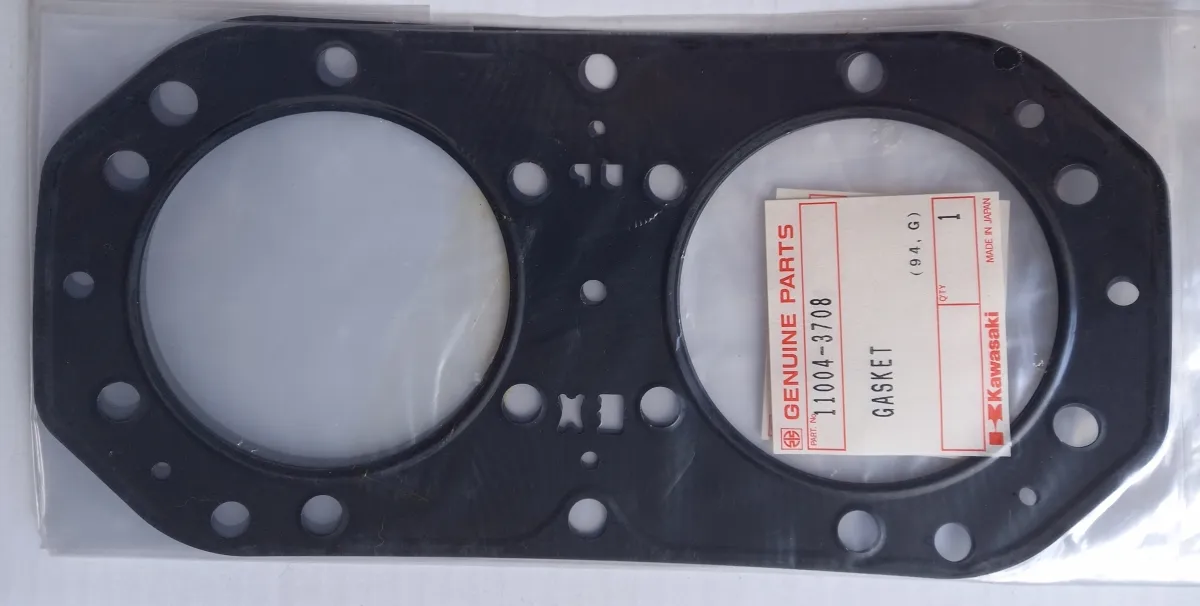 Junta de Cabeçote Aço Inox Original Jet Ski Kawasaki 750 SX750 SS750 JS750 XI750 TS750 STS750 ZX750 ZXI750 11004-3708 11004-3714 Imagem