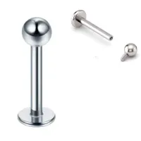 Labret em TITÂNIO 1.2mm - Rosca Interna